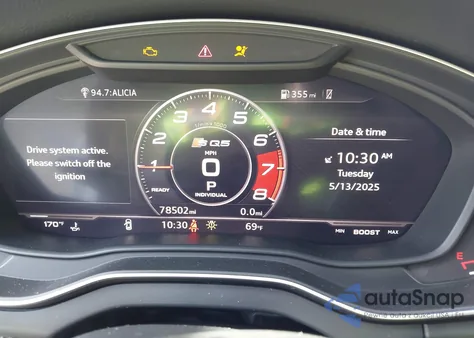 2018 Audi Sq5 3.0T Premium Plus z USA, uszkodzony, nr VIN WA1A4AFY0J2137838